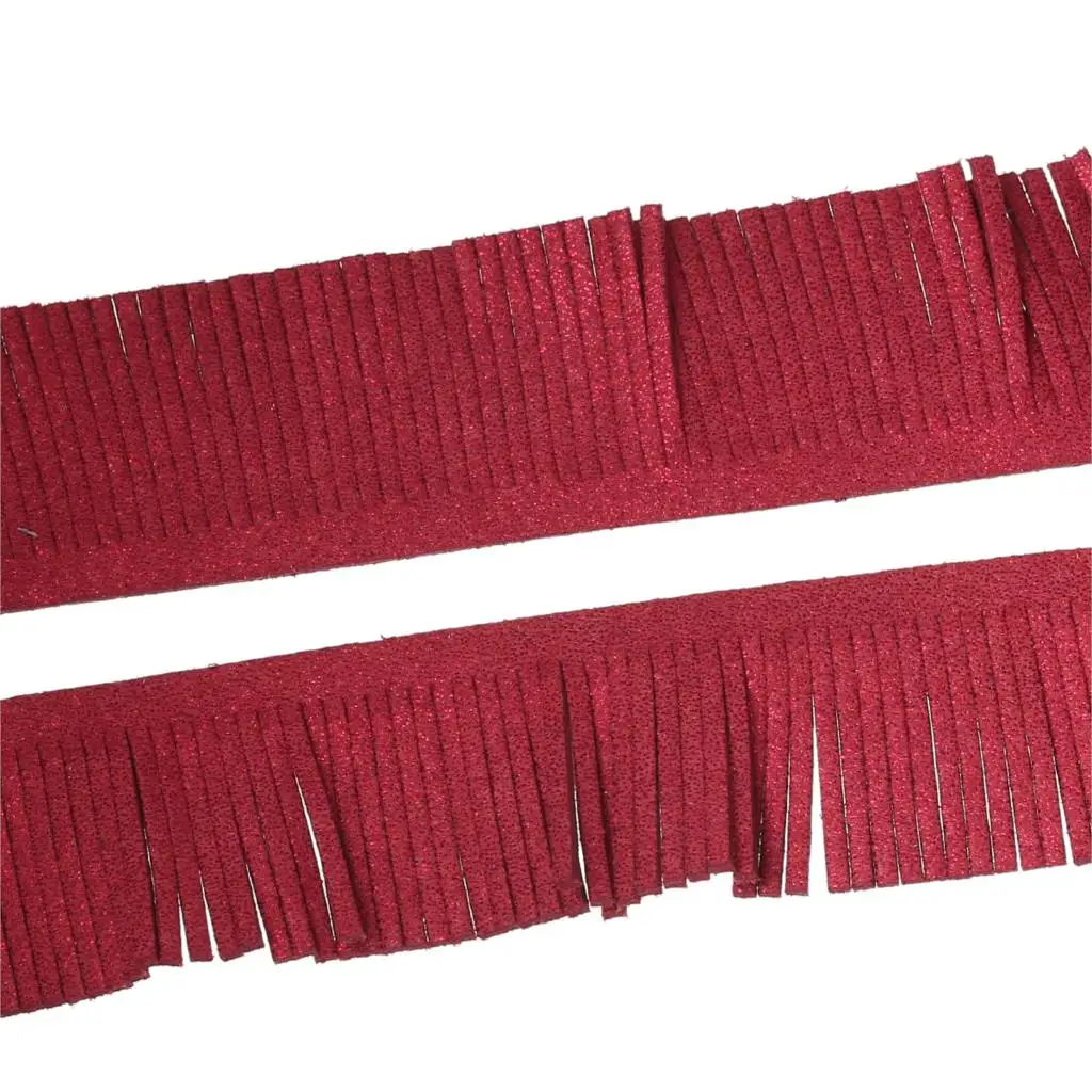 Velvet Fringe Tassel Trim Red Glitter 30.0mm(1 1/8"),2 M 2015 newtrim sawglitter ribbonglitter