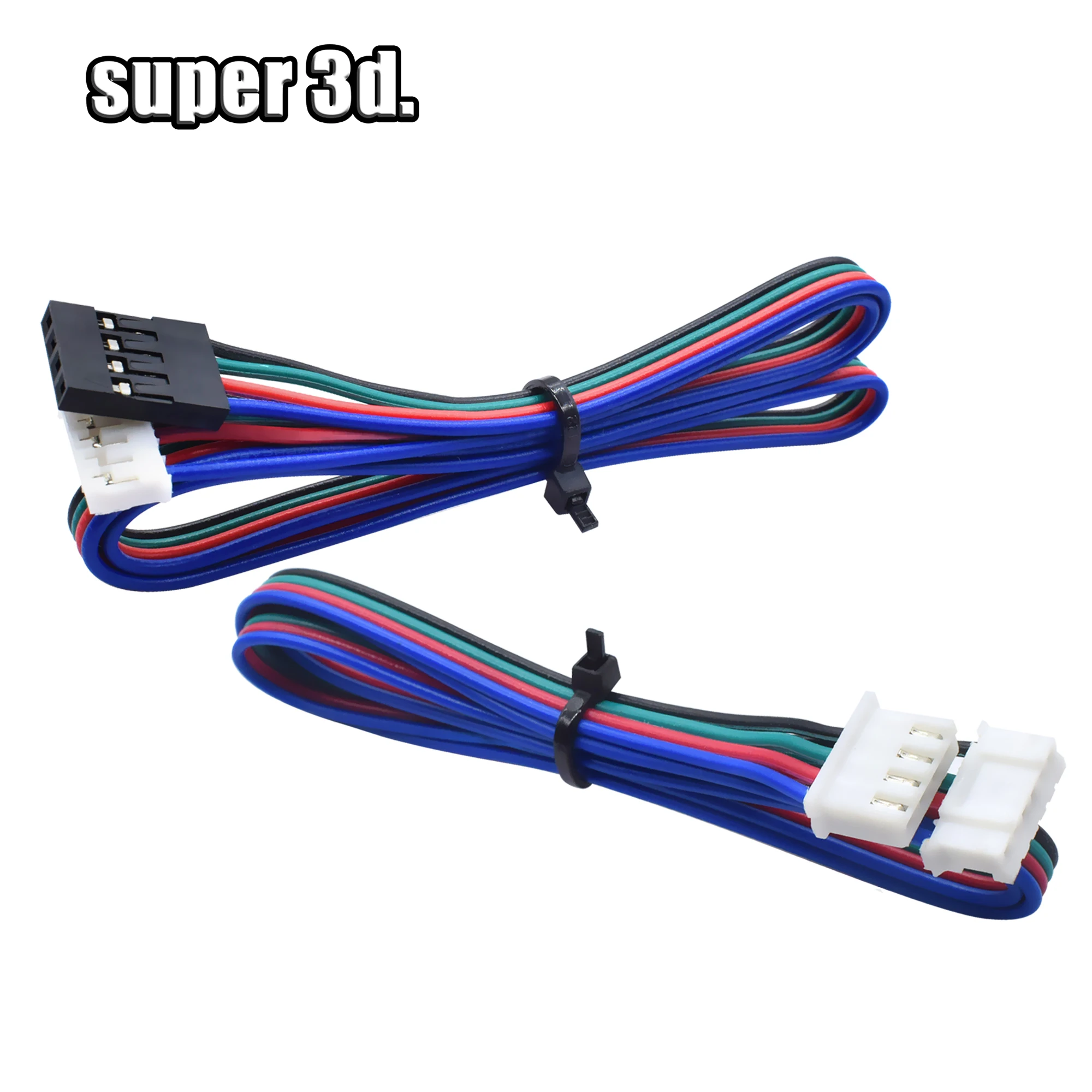 2× XH2.54 4pin-6pin Stepper Motor Connector Cables Extension Line For 3D Printer 