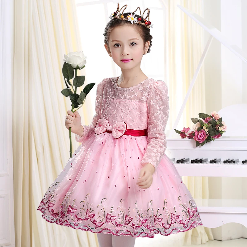 Custom made Knee Length Dress For Children Ball Gown Vintage Lace Scoop ...