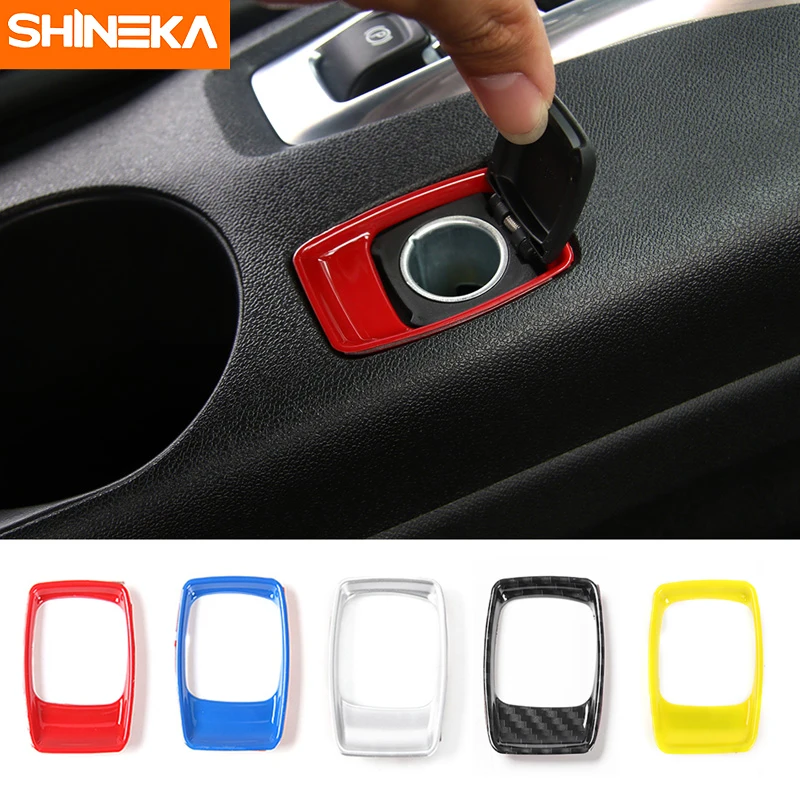 Us 16 0 36 Off Shineka Car Styling Abs 5 Colors Cigar Lighter Decorative Trim Cover 6th Gen For Chevrolet Camaro 2017 Interior Accessories In