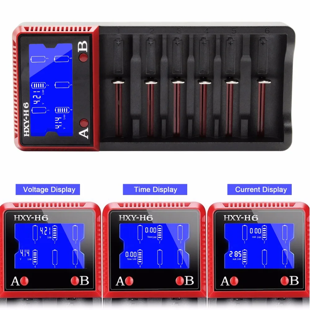 6-slots 6 bay charger