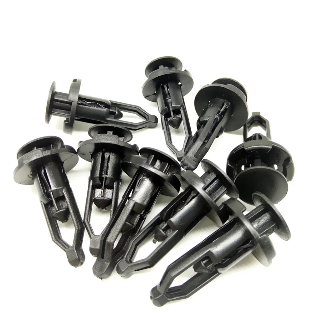 CNIKESIN-100X-9mm-high-quality-universal-Auot-Clamp-Car-bumper-Fastener-clip-for-Toyota-Prado-corolla