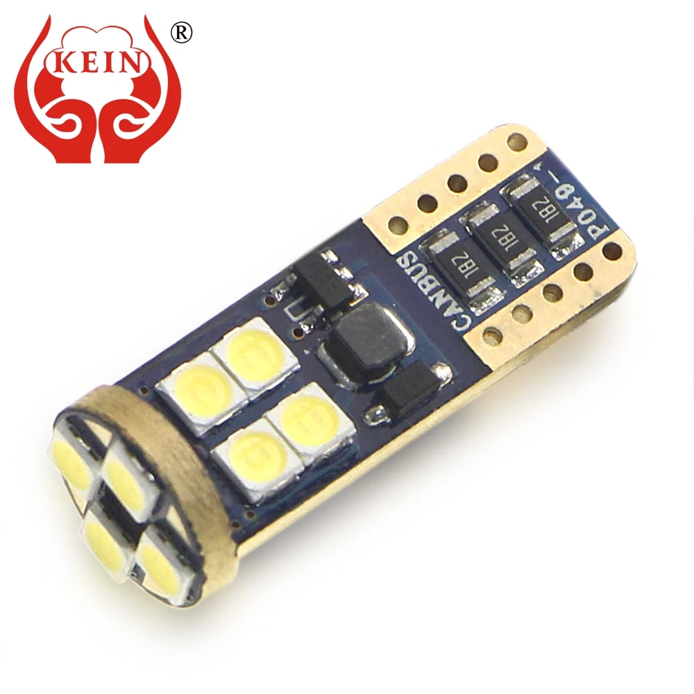 KEIN 2 шт. 12SMD T10 лампы w5w 194 Автомобильные светодиодные Canbus без ошибок 3030 номерной