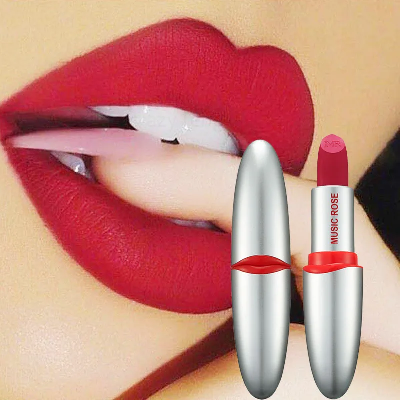 

24 Color Matte Lipstick Lip Make Up Waterproof Velvet Lipstick Red Nude Makeup Batom Matte Long Lasting Lip Stick rouge a levre