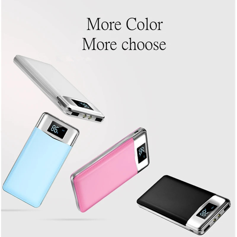 20000mAh Dual USB Power Bank Mobile Phone Charger External Battery Portable Charger Power Bank For iPhone Xiaomi 20000 Powerbank