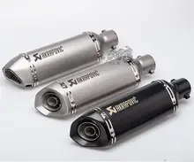 Universal 35-51MM Akrapovic Exhaust Modified motorcycle racing exhaust Escape Muffle pipe fit most motorcycle ATV Scooter