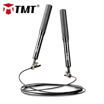 

TMT Speed Jump Rope with Aluminum Handle and Wire Rope Swivel Skipping Rope for MMA Boxing Crossfit Fitness Workout Training Gym