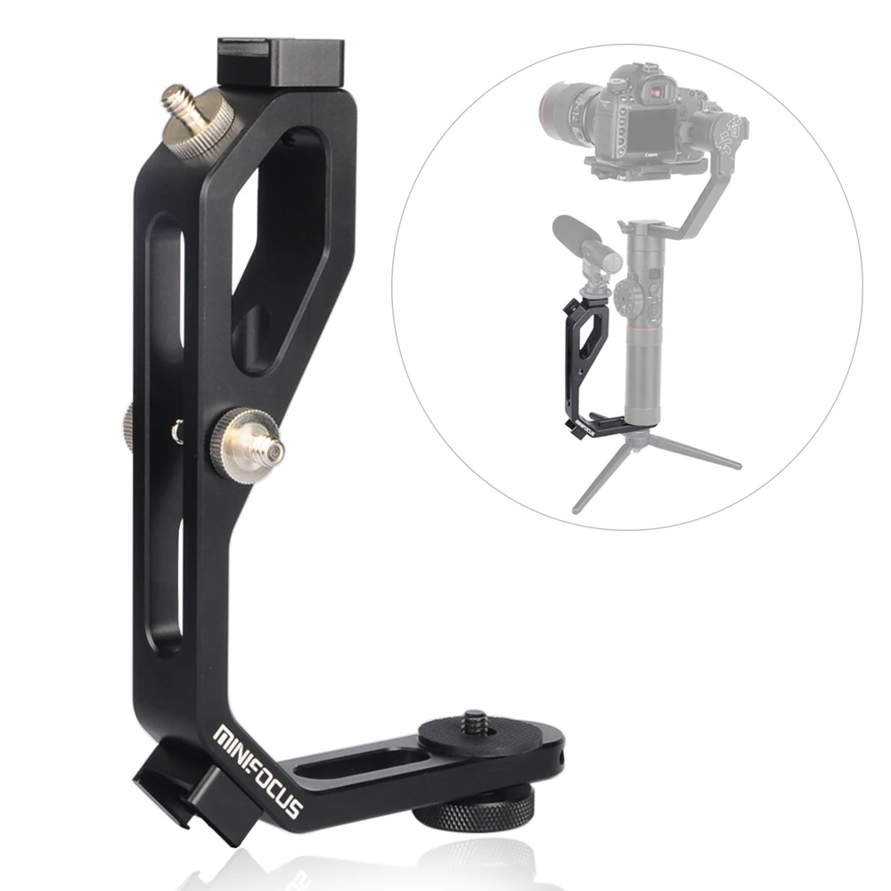 

Handle Grip L Type Bracket Stand Video Monitor Microphone Mount DJI Ronin S ZHIYUN Crane M Crane 2 Plus/MOZA 2/FEIYU Gimbal