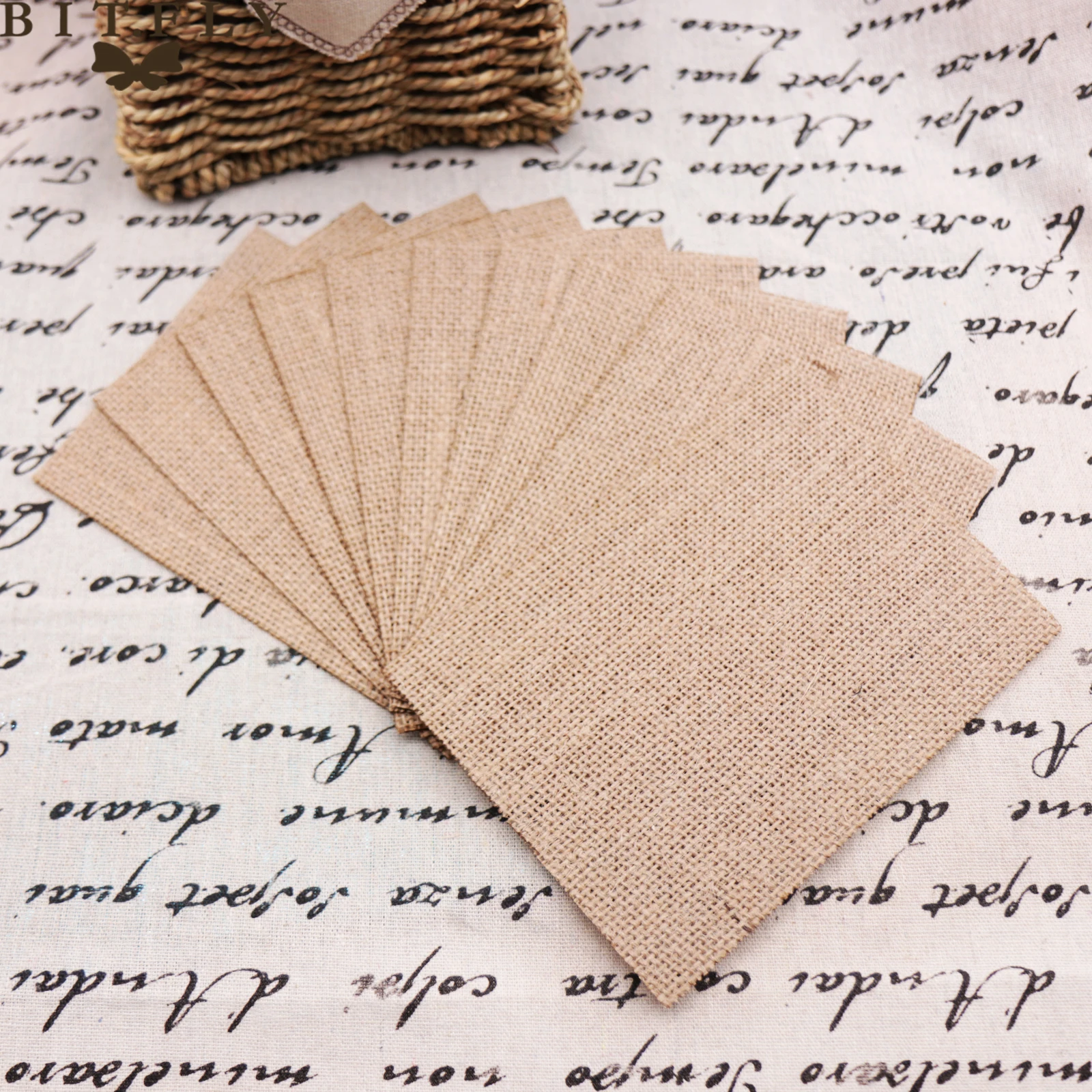 8pcs Rustic Jute Hessian Linen Burlap Table Mat Placemat Drinks Cup Coffee Coaster Tableware Mat For Home Wedding Party Supply