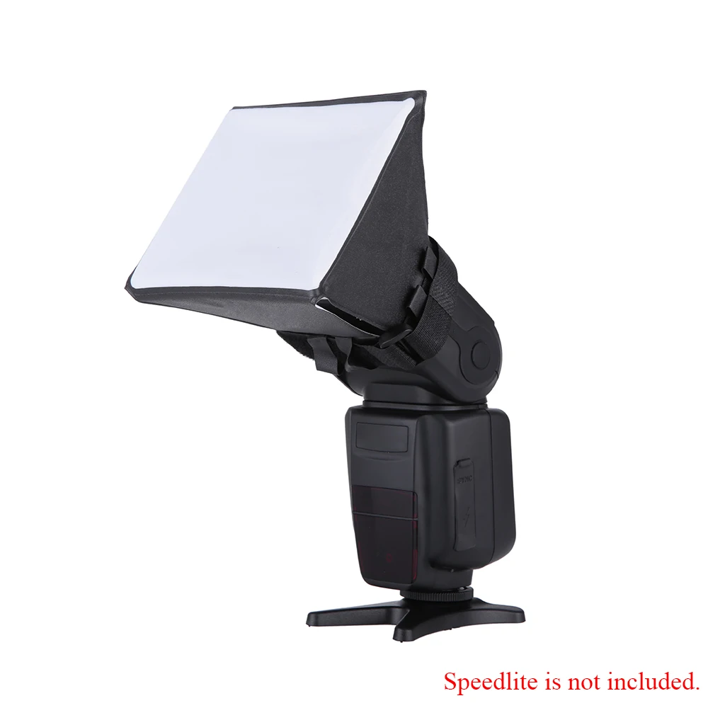 Portable Photography Flash Diffuser Mini Softbox Kit for Canon EOS Nikon Olympus Pentax Sony Sigma DSLR Speedlite Flash