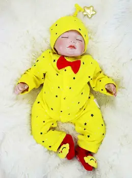 

Solid Silicone Bebe 22'' Reborn Baby Boy Doll Lifelike Newborn Toddler Kid Gifts Toddler Boy Toys Baby Doll Girls Toys