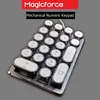Magicforce Typewriter Edition Wired Smart 21-Key Mechanical Numeric Keypad  Cherry Switches ( Pure-white  Backlight) ► Photo 2/6