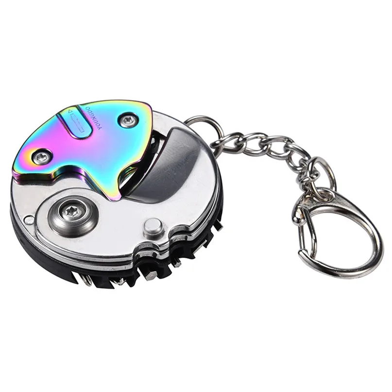 Folding Screwdriver Mini Screwdriver Slit Screw Cutter Outdoor Multi Tools Chrome Vanadium Steel Multifunctional Survival Tool