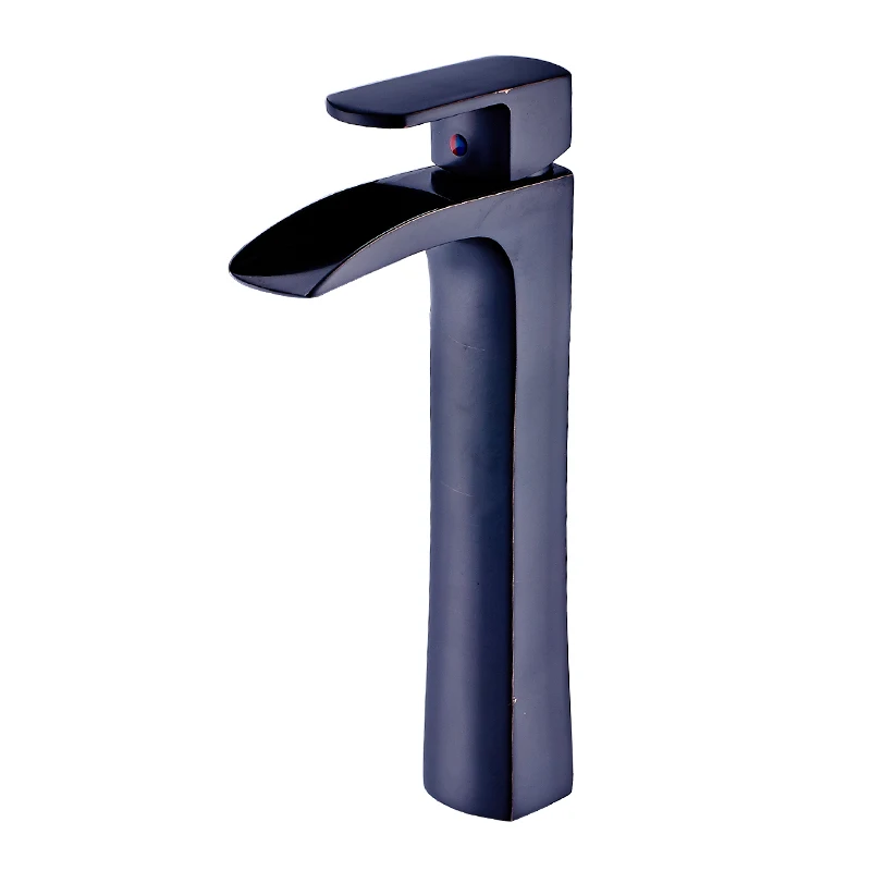 Fapully смеситель для раковины ванной комнаты, бронзовый кран-водопад с одной ручкой, смеситель для раковины 144-22ORB