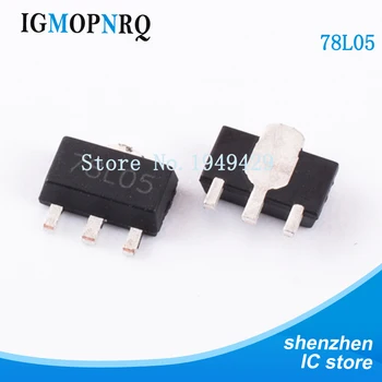 

100PCS/lot 78L05 SOT89 SMD regulator 5.0V 0.1A Positive New original
