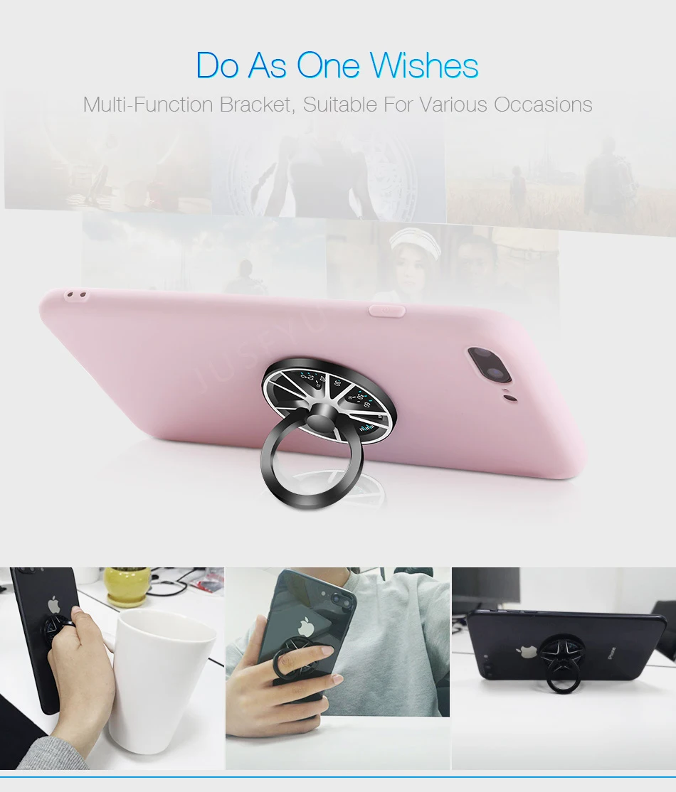 Ручной Спиннер, кольцо, держатель, металлический Спиннер для пальцев, держатель для мобильного телефона, подставка для iPhone X XS MAX XR, кольцо, держатель для телефона