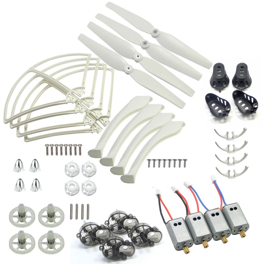 

SYMA X8 Spare Part Set Landing Gear Propeller Protect Frame Main Gears Iron Shaft Sleeve Motor Blade Cover etc.for SYMA X8C X8W