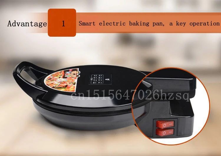 JIQI многофункциональная электрическая сковорода, бытовая форма для выпечки, двойной нагрев, машина для изготовления блинов 1100 Вт