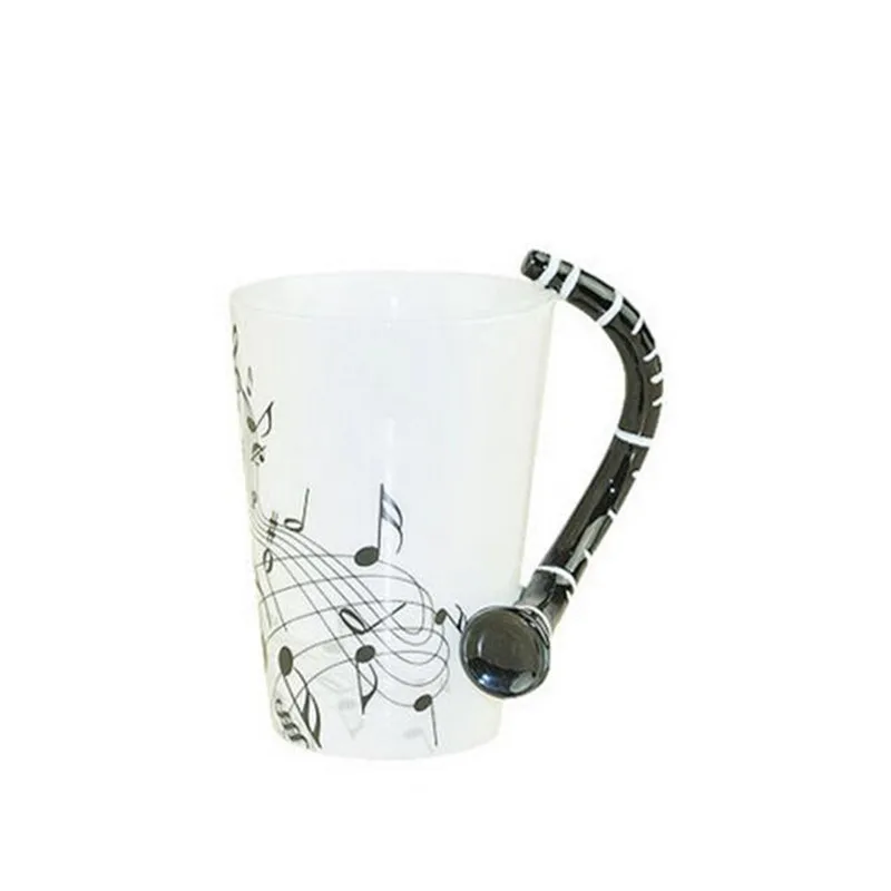

Music Clarinet Note Mug Ceramic Lemon Tea Coffee Mugs Musical Items Drinkware Mugs Great Gift