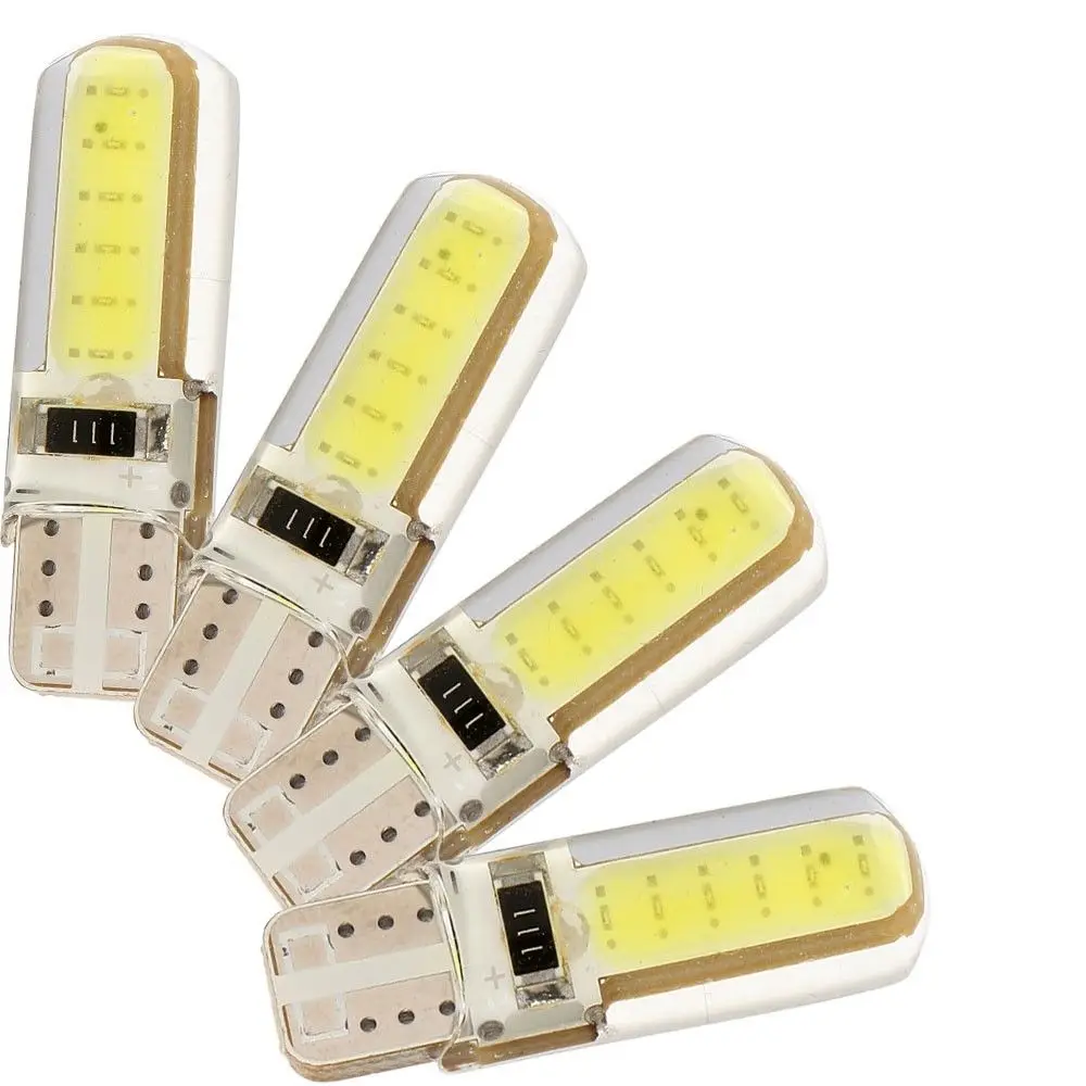 Набор 10 Lampadas Pingo T10 Cob 6000k Xenon Tor pedo Farol Silicone 12V|Сигнальная лампа| |