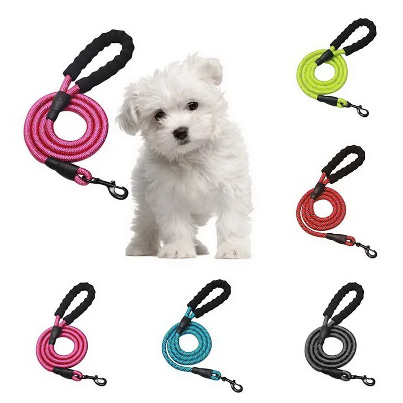 

Dog Leash Adjustable Reflective Dog Leash Outdoor Soft Nylon Dog Harness Leashes For Medium Large Dogs Pet Accessories