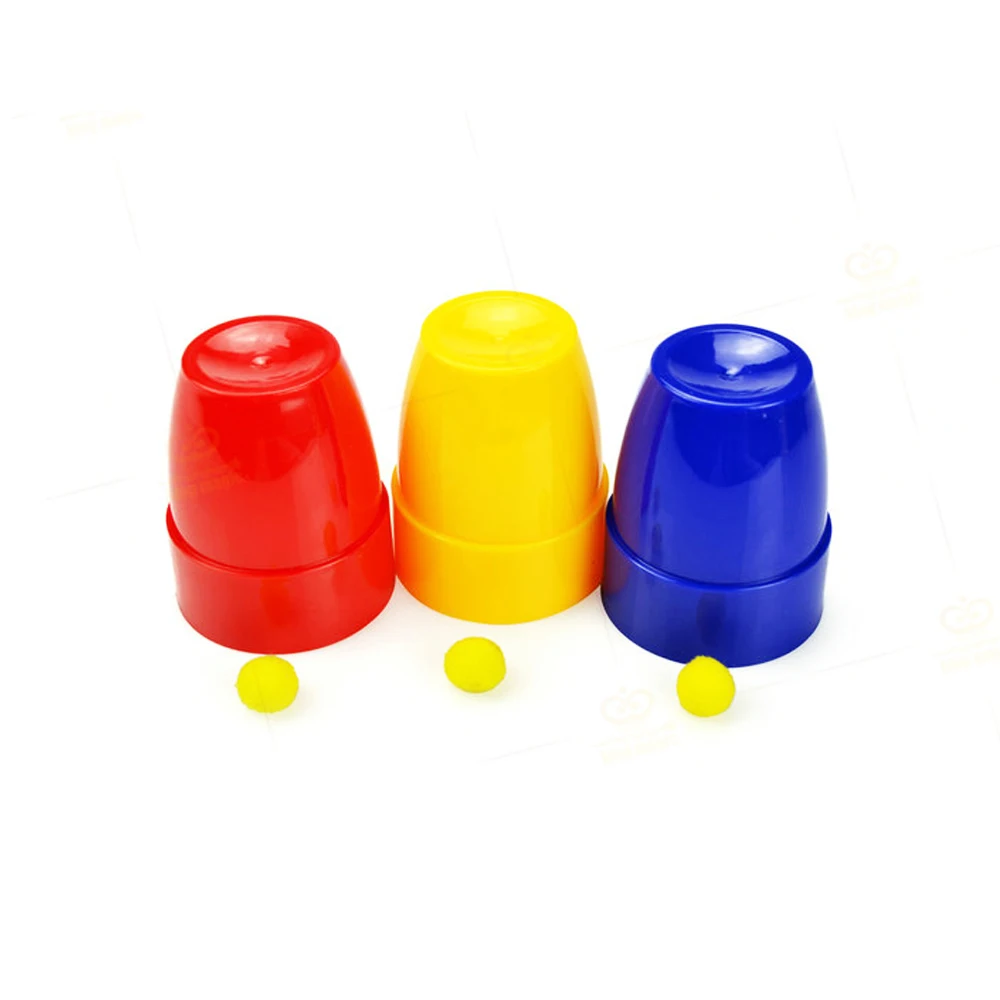 

Three cups of magic ball unpredictable close-up magic cup magic props
