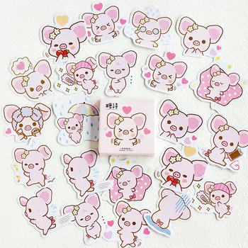 

45 Pcs/box Kawaii Animals Baby Stickers Set Decorative Stationery Stickers Scrapbooking Diy Diary Album Stick Lable