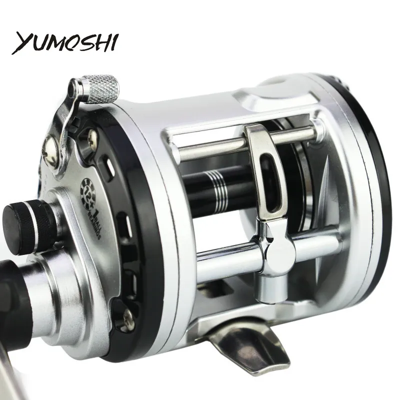 YUMOSHI 12 + 1BB барабанная Рыболовная катушка для удочки Saltwater Baitkastking троллинга
