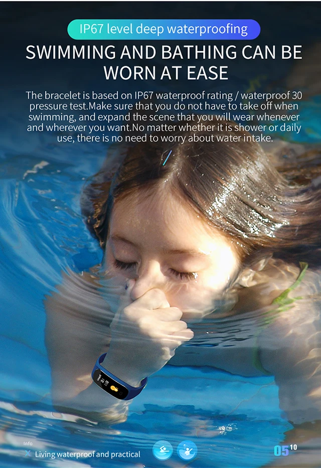 Спортивный смарт-ремешок для умного браслета фитнес-браслет ECG монитор сердечного ритма напоминание водонепроницаемый Smartband для Android IOS