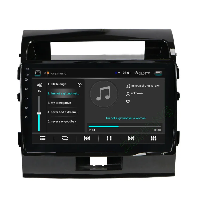 Sale 4G 2+32Gb 10.2inch Android 9.0 Car multimedia dvd player for Toyota Land cruiser 200 LC200 car radio navigation autoradio stereo 3