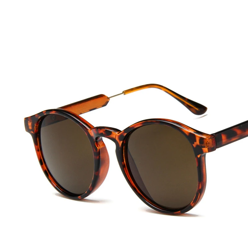 Новые ретро круглые мужские солнцезащитные очки фирменный дизайн индивидуальная Мода Декоративная Прозрачная Солнцезащитные очки Мужские Uv400