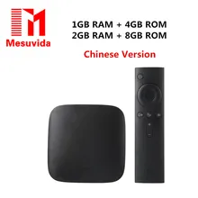 XiaoMi Mi tv box 3 Wifi Amlogic S905 64bit Quad Core 1GB DDR3 Android 5.0 Smart 4K HD TV Box Kodi15.2 media player