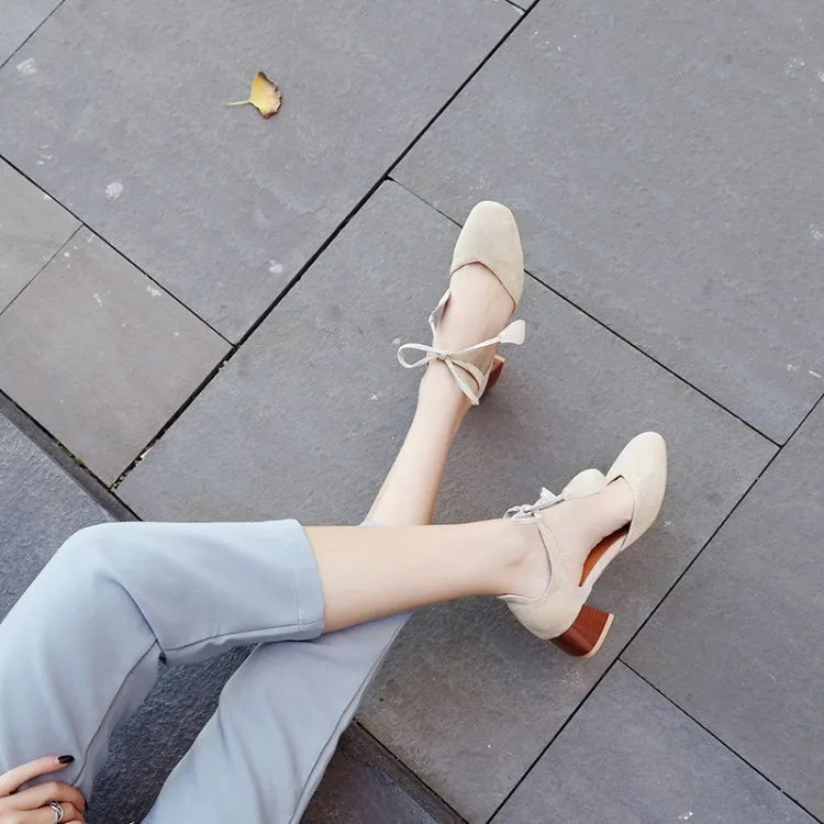 

Big Size 11 12 13 14 15 High heels sandals women shoes woman summer ladies Sweet strapped sandals with thick heels
