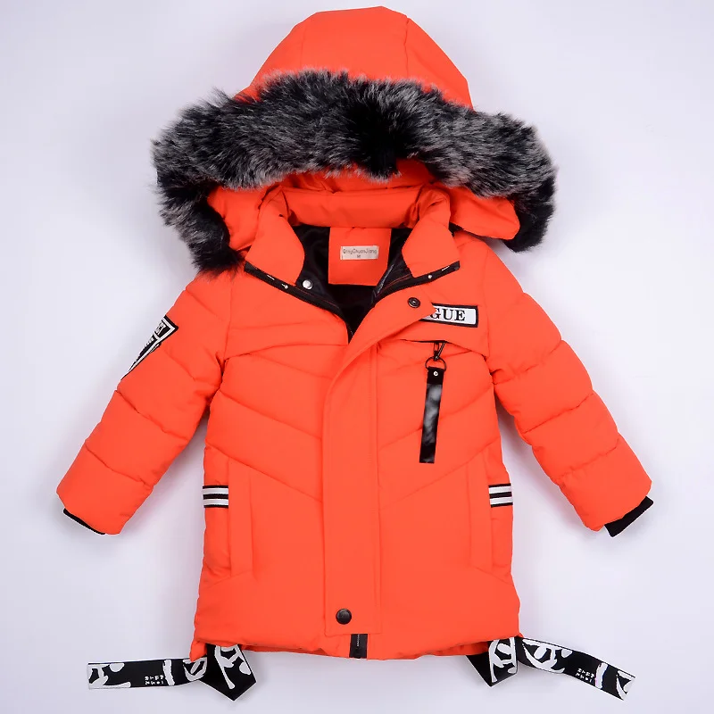 2018 boys jackets Winter Jacket For Boys Children's Down Jacket Hooded Coats&Parkas Thick Children Overcoat Boy Clothes 2-6T