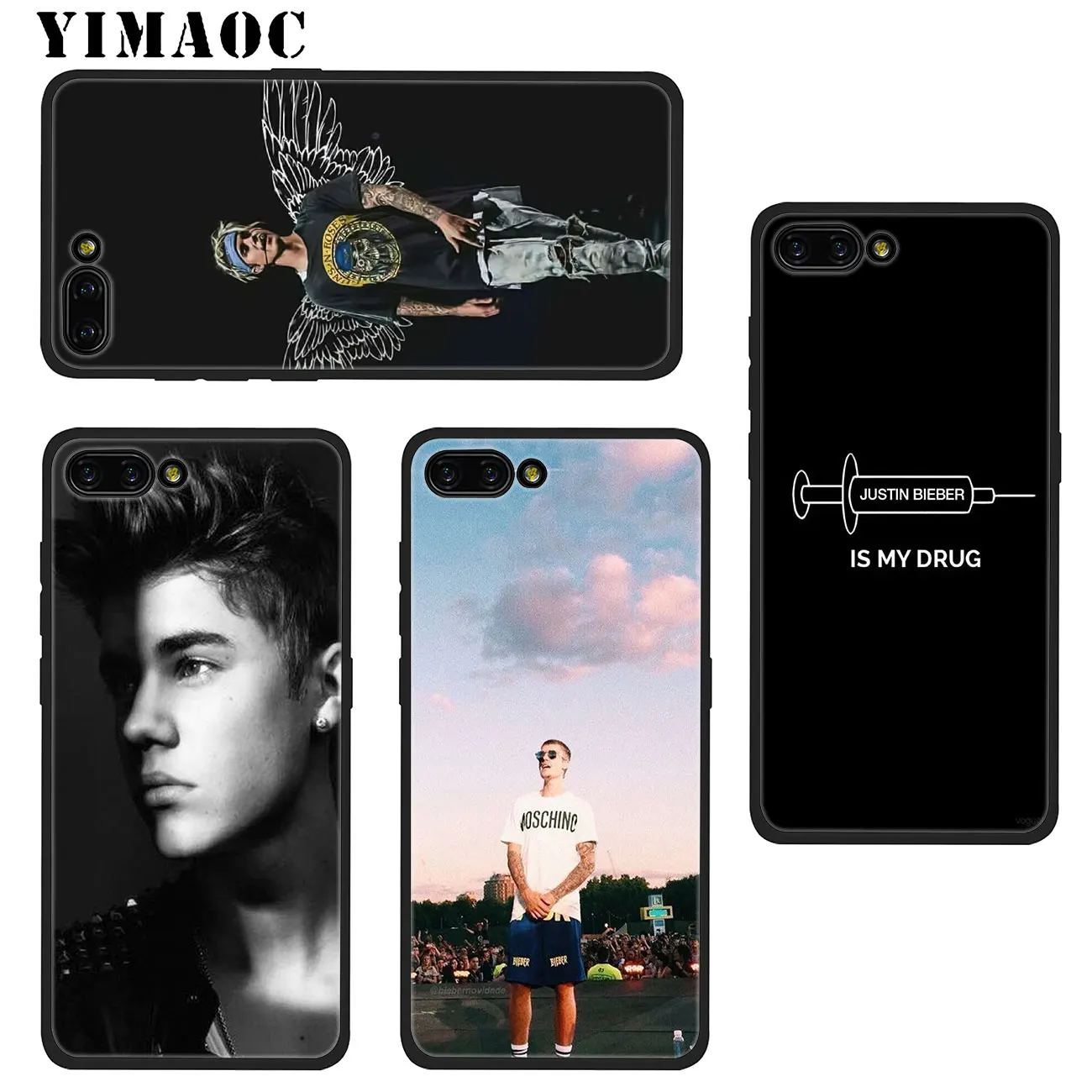 YIMAOC Justin Bieber Soft Silicone Phone Case for Huawei Y7 Y6 Prime Y9 2018 Honor 8C 8X 8 9 10 Lite 7C 7X 7A Pro Black Cover