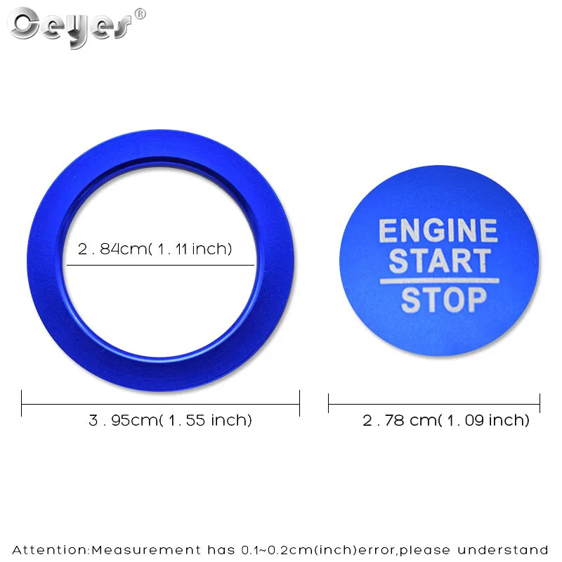 Car Start Engine Button Key Ring for CIVIC1 (3)