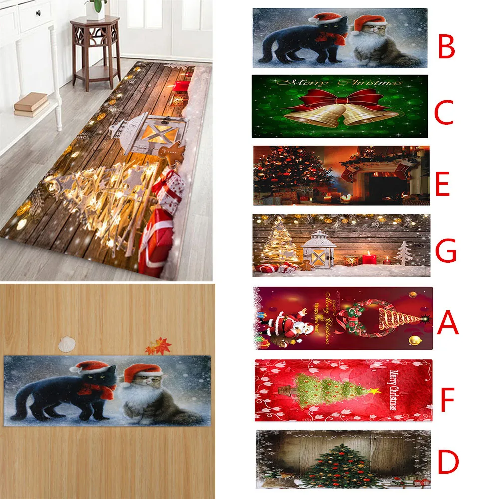 Merry Christmas Придверный коврик домашние ковры Декор 40x120 см Коврик для кухни ковер для ванной длинный ковер для спальни гостиная ковер