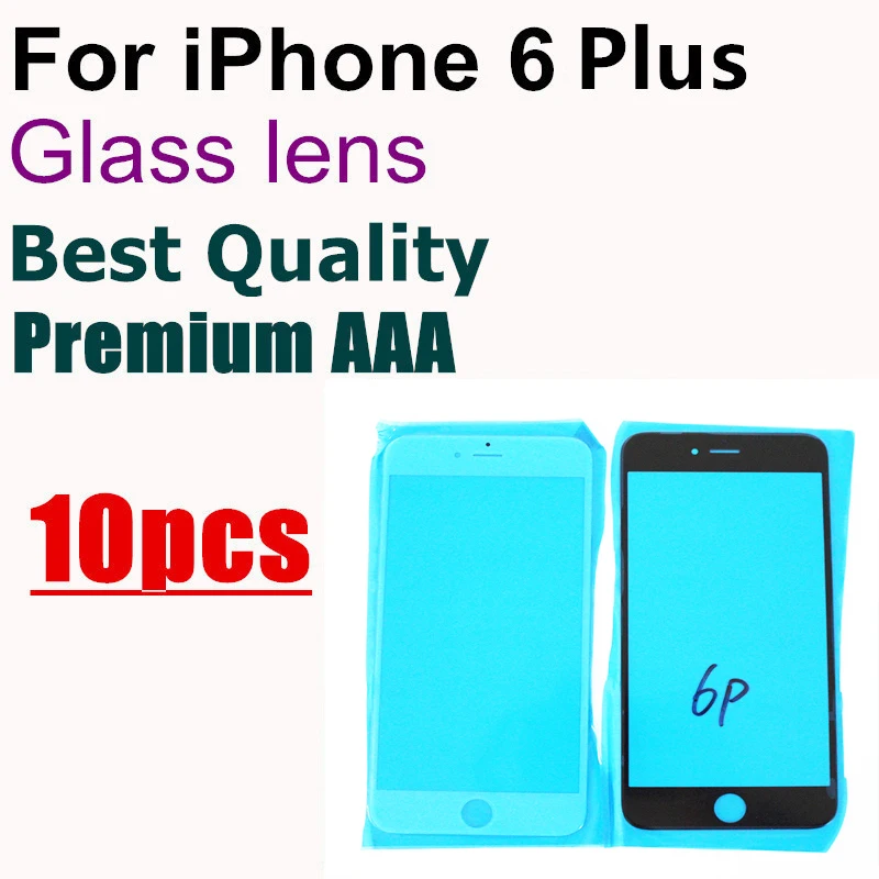 10 шт. сменные стеклянные объективы для iPhone 6 plus 5 дюйма | Мобильные телефоны и