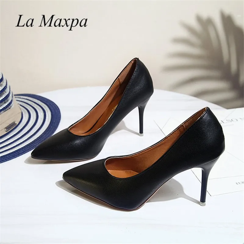 Women Pumps Snake Printed High Heel Pumps Shoes Sexy Pointed Toe Super High 8.5vm Party Nightclub Wedding Shoes Size 34 35 39 40