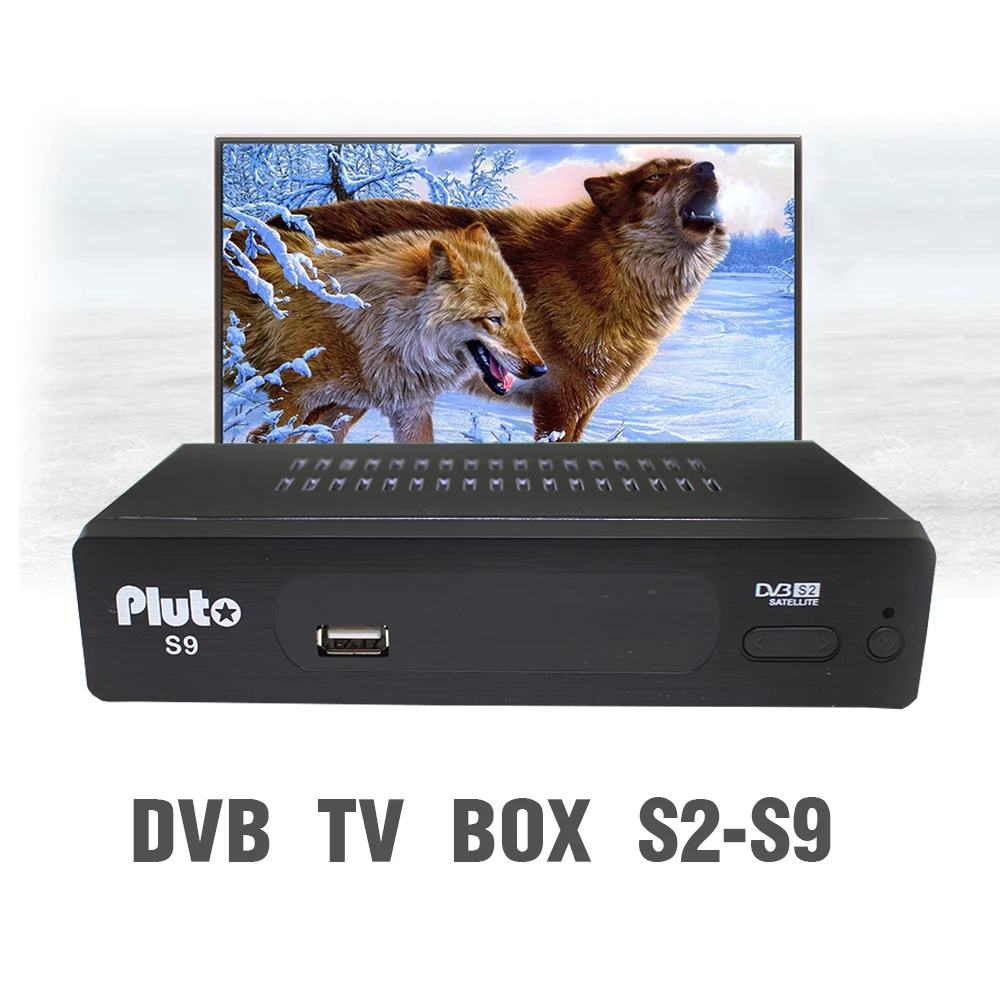 DVB S2 Плутон S9 цифровой спутниковый ресивер Встроенный WI-FI Full HD PVR поддержка 3G H.264 AVS + HEVC IPTV Youtube Cccam USB WI-FI