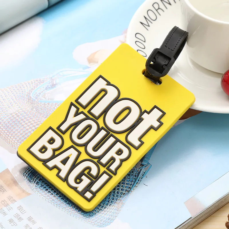 Милые аксессуары для путешествий с надписью Not Your Bag| |