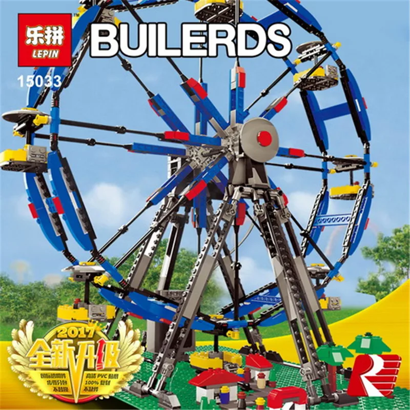 

Lepin 15033 Genuine Building Series 1170Pcs The Three-in-One Electric Ferris Wheel Set Building Blocks Bricks Toys Model 10247