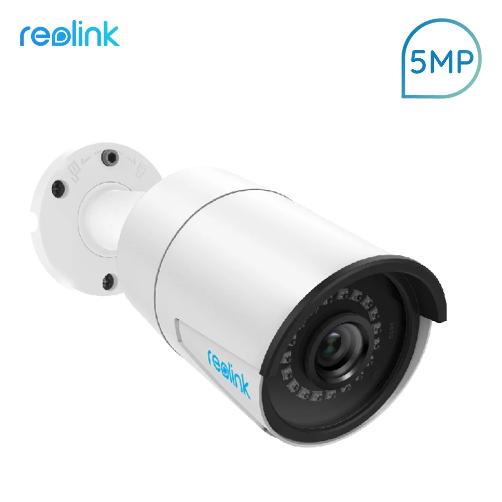 Reolink, RLC-410, PoE, ip-камера, 5MP, HD, для улицы, водонепроницаемая, инфракрасное, ночное видение, для безопасности, видеонаблюдение, без слота для SD карты