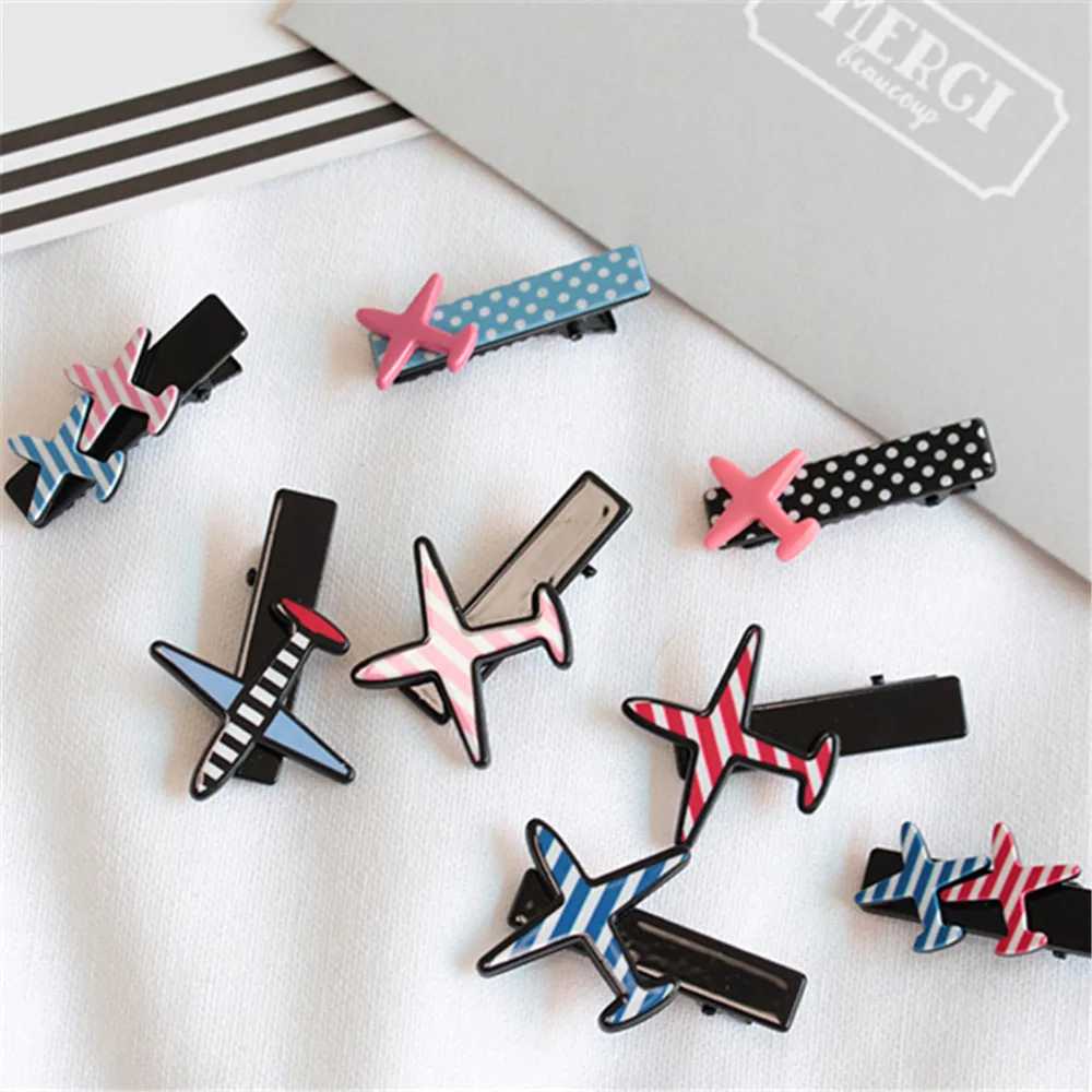 Korean 2019 Female Sweet Girl Airplane Headwear Hair Clip Fashion