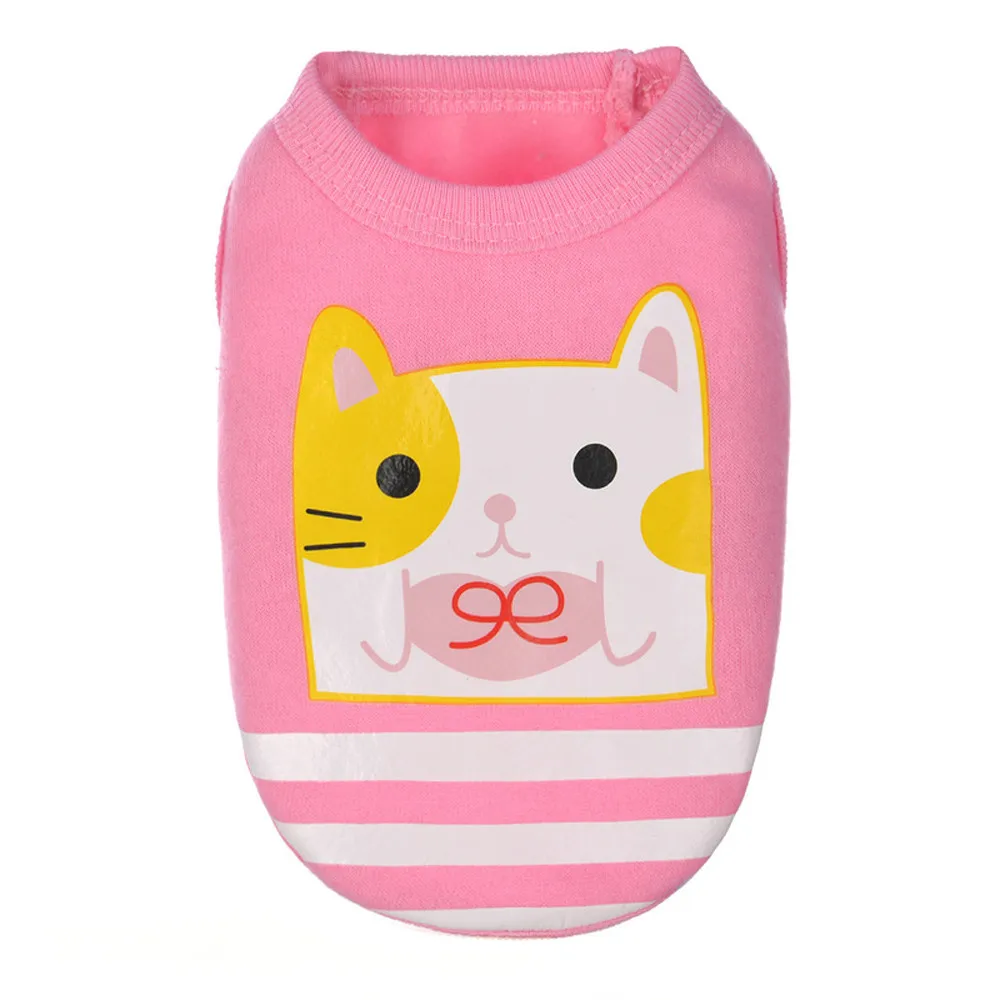 

Dog Clothes for SMALL Dogs Colorful Clothes Cartoon Pup Top Vest For Small Mini Dog Apparel Costume Mascotas Perro Dog Clothing