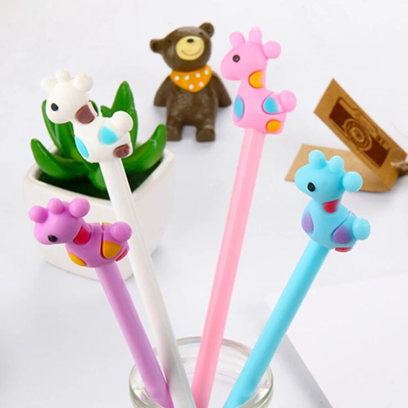 

Novel cartoon Sika deer 0.5mm gel pen Office School Supplies prize Pens Pencils Writing Supplies stationery gift