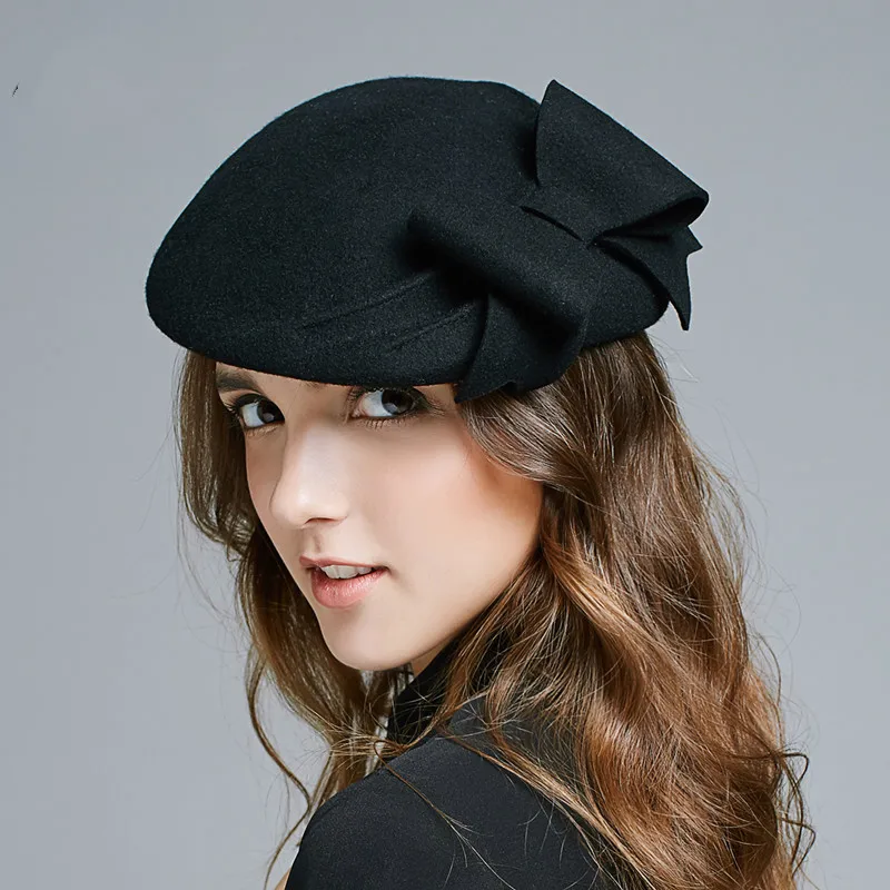 2019 New Arrival Autumn and Winter Hat Fashion Peaked Cap Wool Women