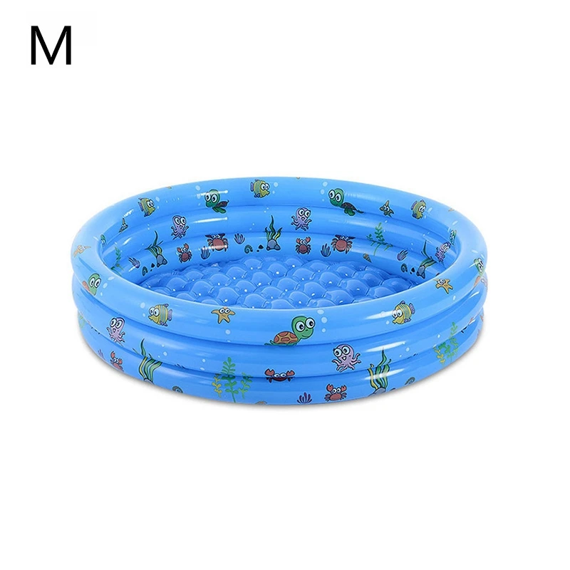 Детский внешний/крытый бассейн надувной круглый детский плавательный бассейн мультфильм детские шарики для игры, бассейн игрушки Размеры-XL - Цвет: Blue M