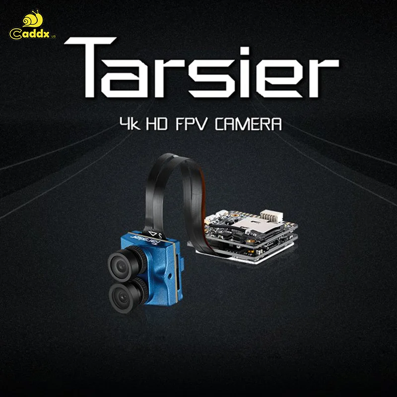 

Caddx Tarsier 1200TVL 4K 30fps HD Dual Lens Super WDR WiFi FPV Recording Camera DVR Dual Audio OSD with FPV Samsung 64GB TF card