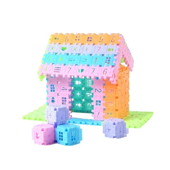 

NICEXMAS 220pcs Learning Shape Cognitive Wooden Preschool Educational Blocks Toy for Kids